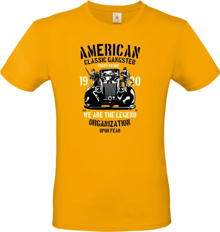 pánské meruňkové tričko American Classic Gangster