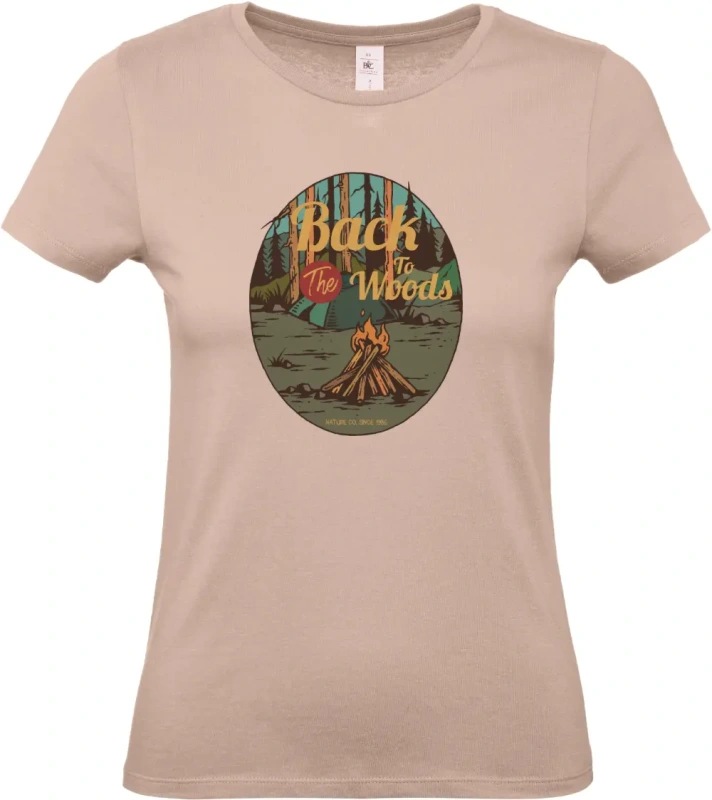 dámské světle ružové tričko Camp Fire