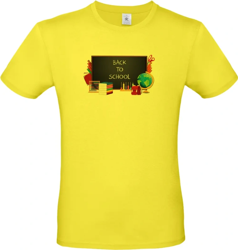 pánské citronové tričko Back to school