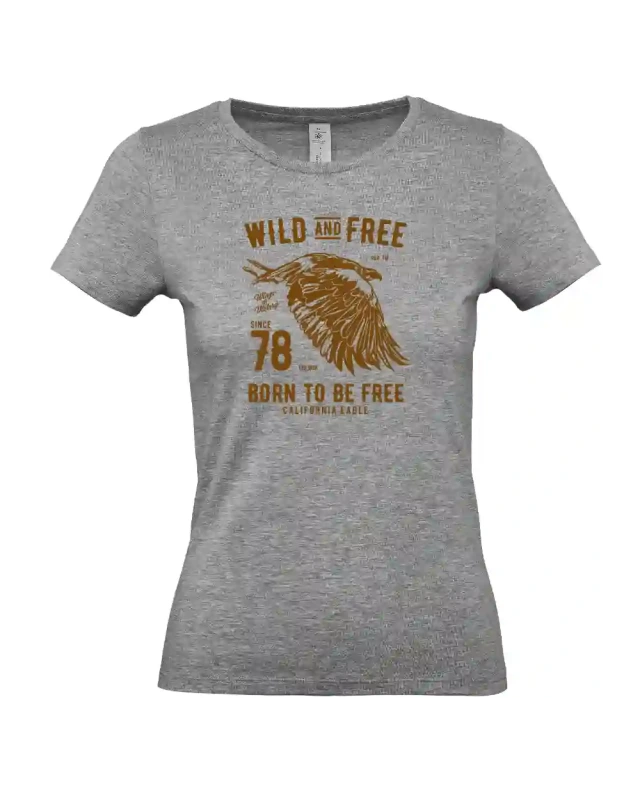 dámské sportovní šedé tričko Wild And Free