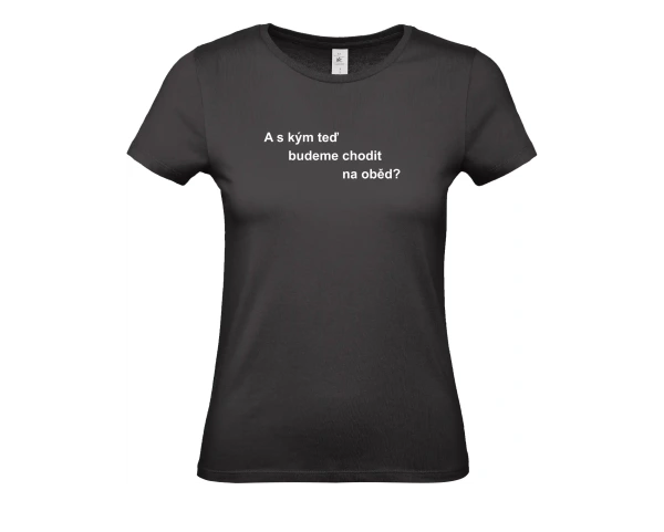 dámské černé tričko A s kým