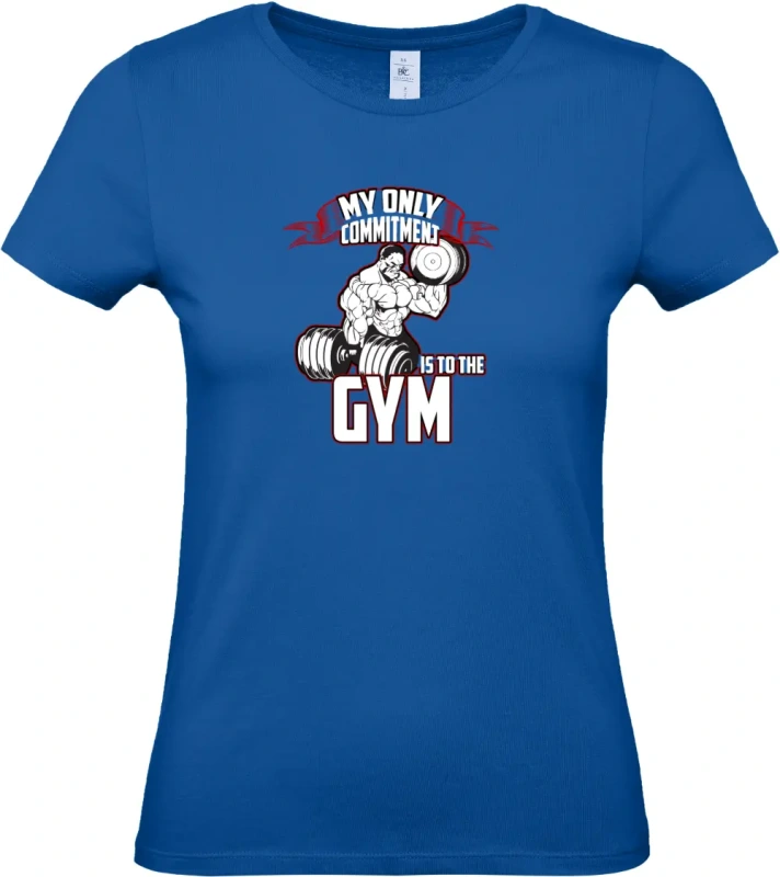 dámské kralovské modré tričko  My only commitment