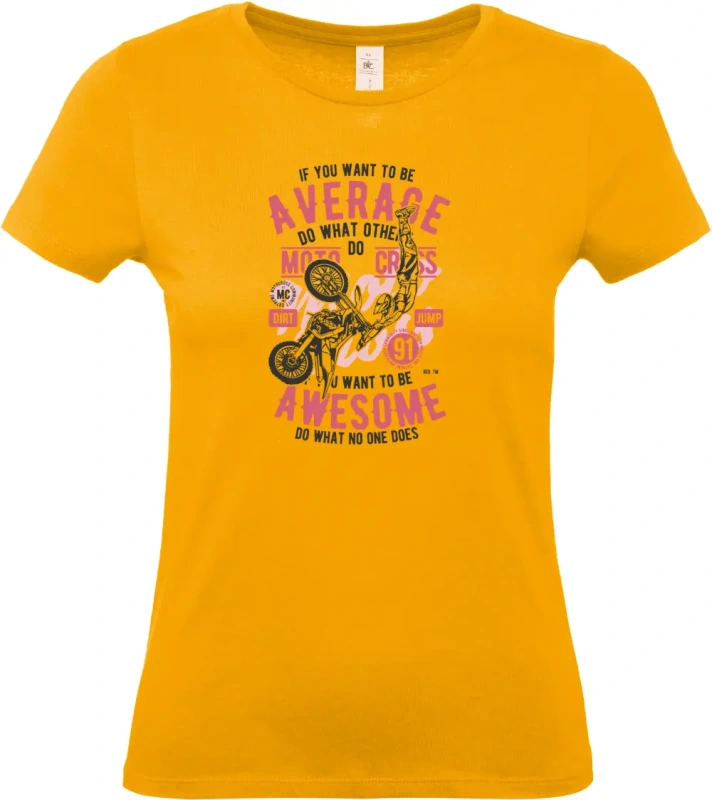 dámské královská meruňkové tričko Awesome Motocross