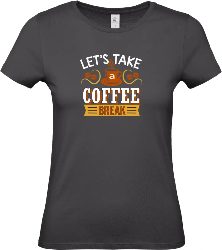 dámské černé tričko Break coffee