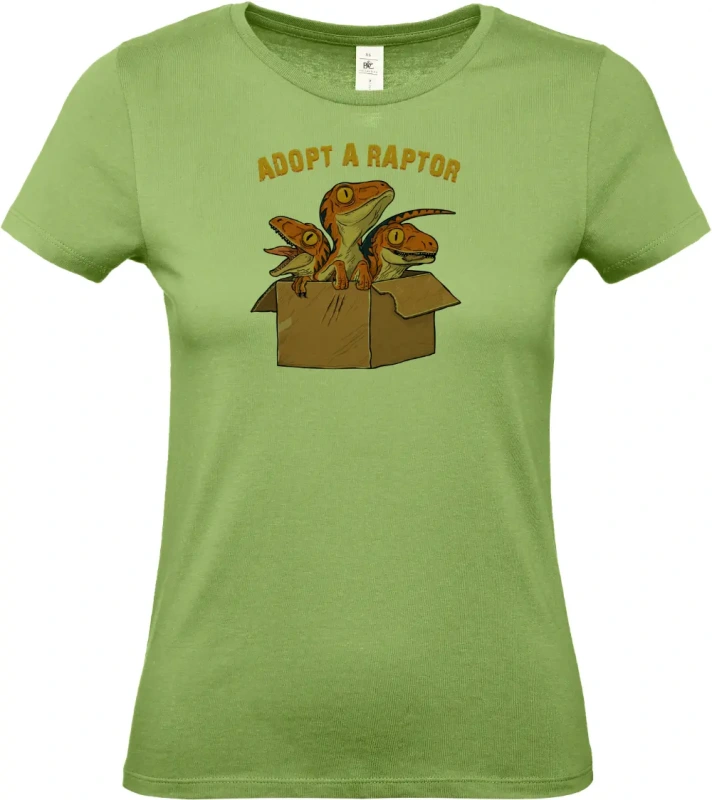 dámské pistáciové tričko AdoptRaptor