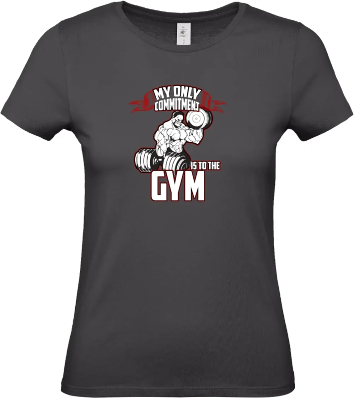 dámské černé tričko  My only commitment