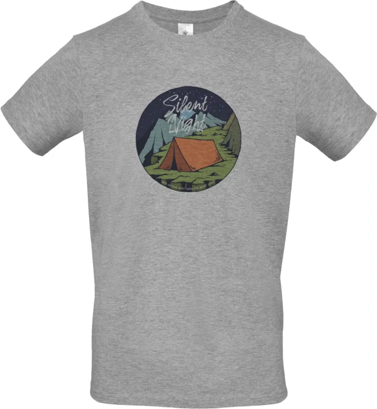 pánské sportovní šedé tričko Night Camp