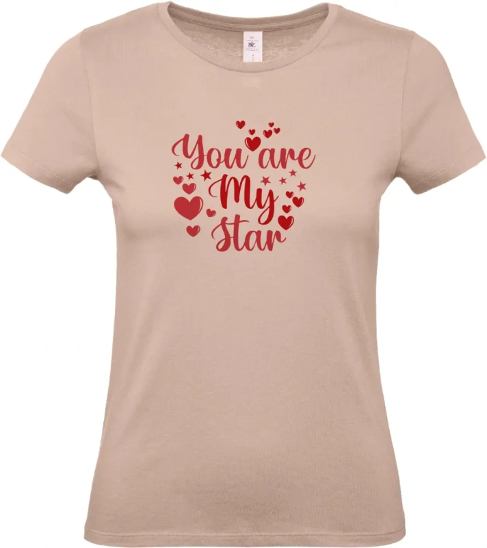 dámské světle růžové tričko You Are My Star