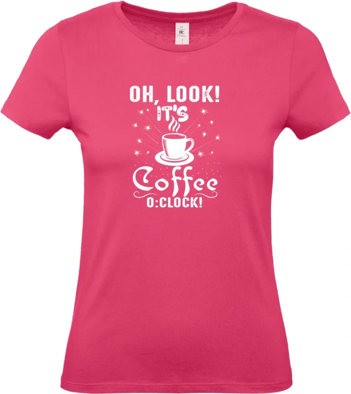 dámské ružové tričko Look coffee