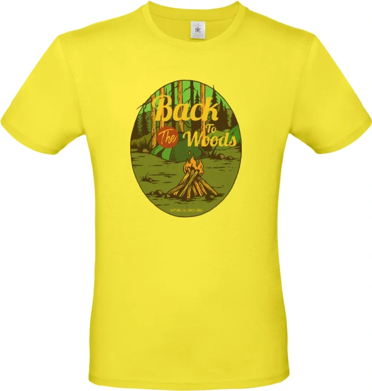 pánské citronové tričko Camp Fire