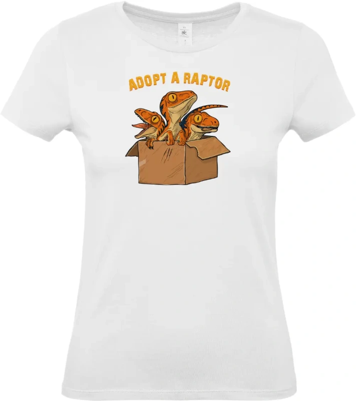 dámské bílé tričko AdoptRaptor