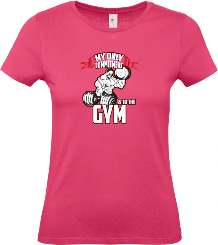 dámské ružové tričko   My only commitment