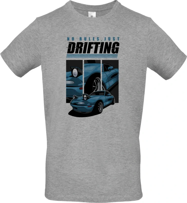 pánské sportovní šedé tričko Drift car 4