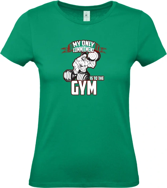 dámské kelly zelené tričko  My only commitment
