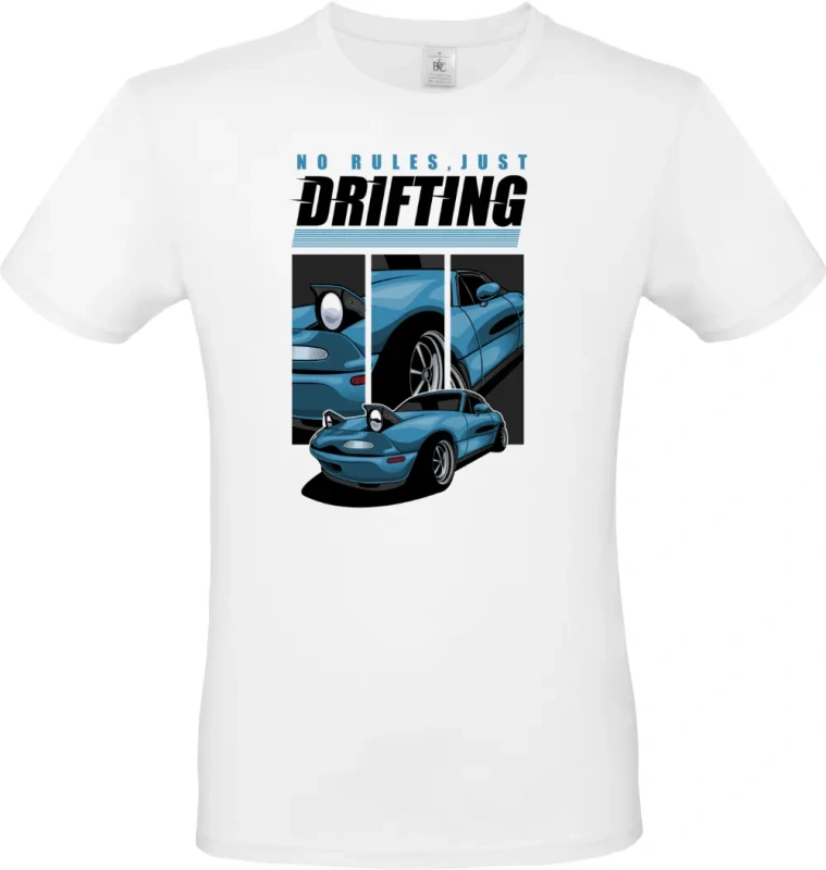 pánské bílé tričko Drift car 4