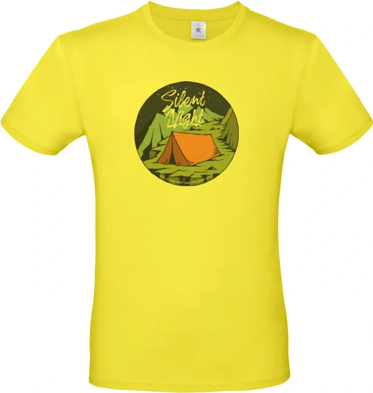 pánské citronové tričko Night Camp