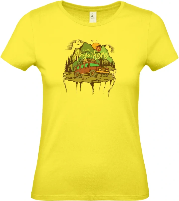 dámské citronové tričko Adventure