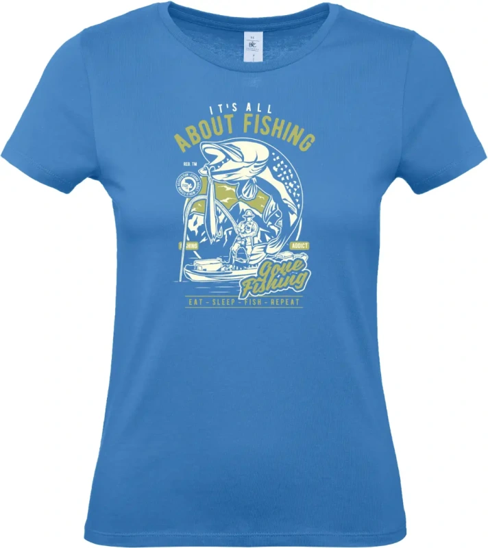dámské azurová tričko All About Fishing