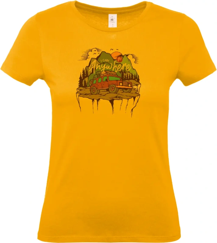 dámské meruňkové tričko Adventure