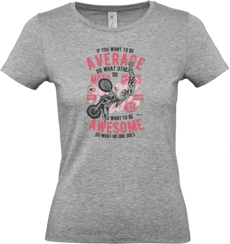 dámské světle šedé tričko Awesome Motocross
