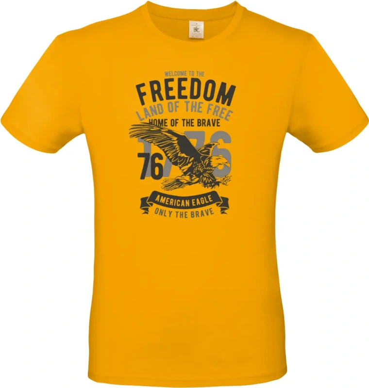 pánské meruňkové tričko Welcome To The Freedom