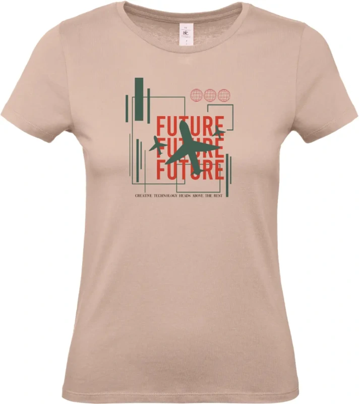 dámské světle ružové tričko Future