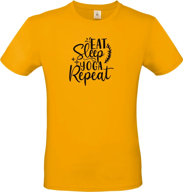 pánské meru'ňkové tričko Eat Sleep Yoga Repeat