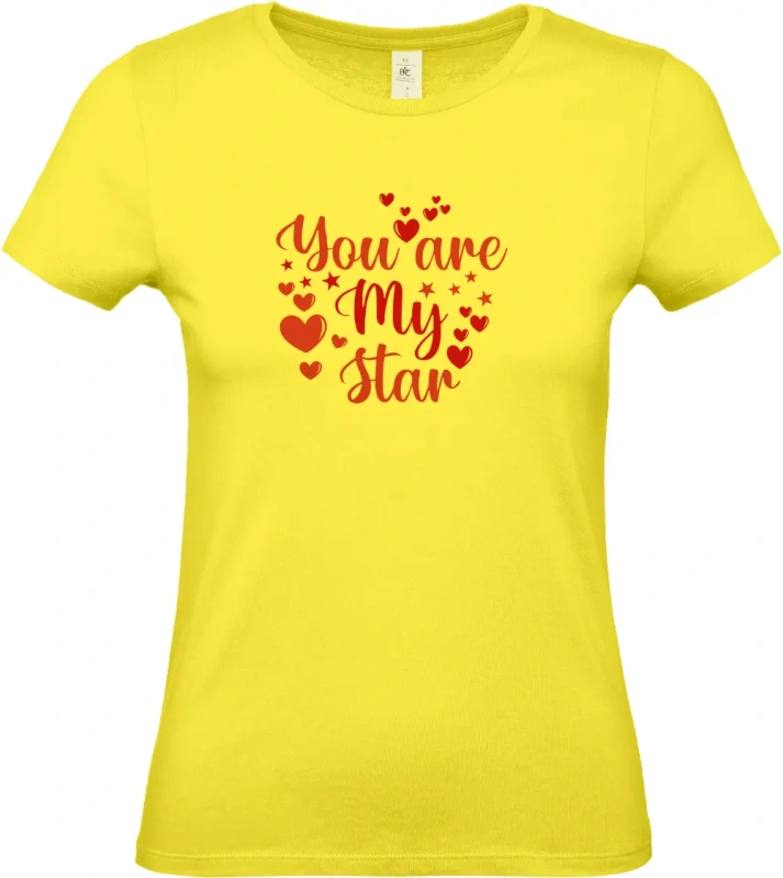 dámské citronové tričko You Are My Star