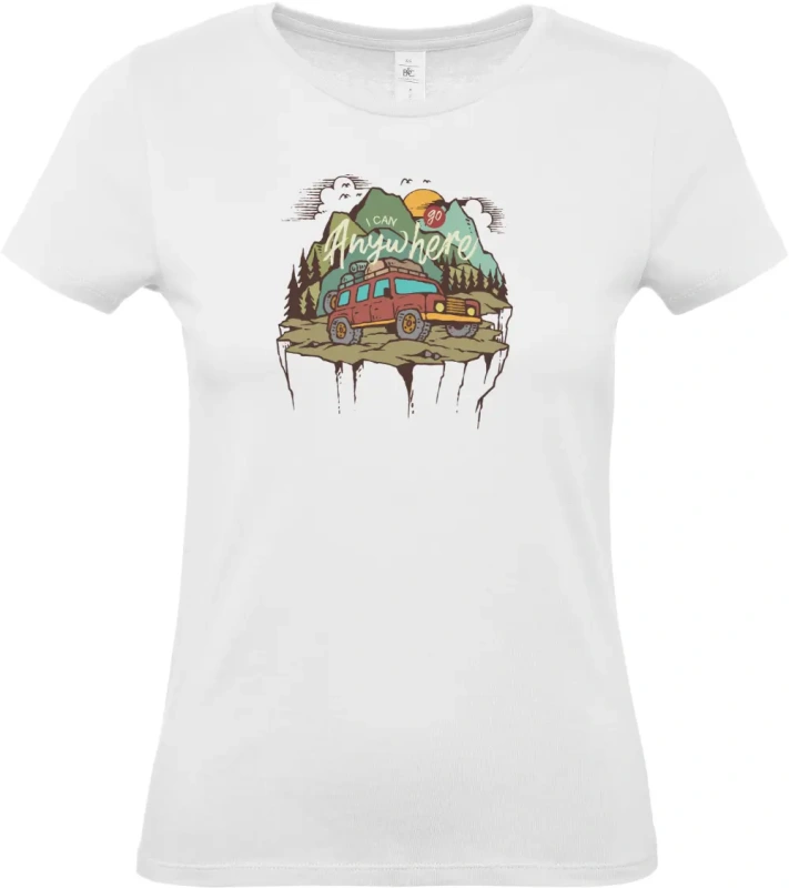 dámské bílé tričko Adventure