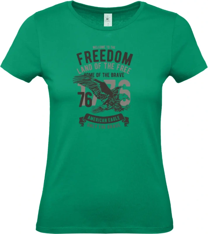 dámské kelly zelené tričko Welcome To The Freedom