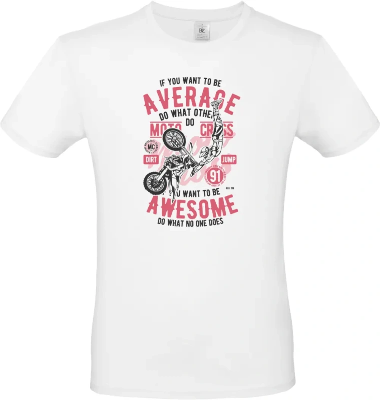 pánské bílé tričko Awesome Motocross