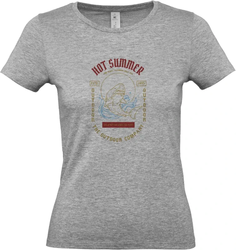 dámské sportovní šedé tričko Shark