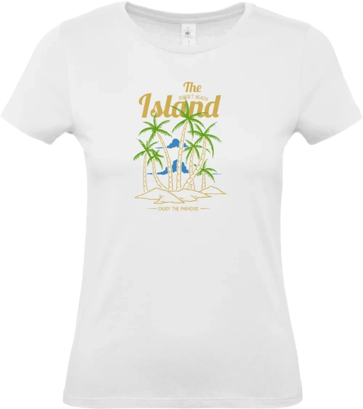 dámské bílé tričko Island