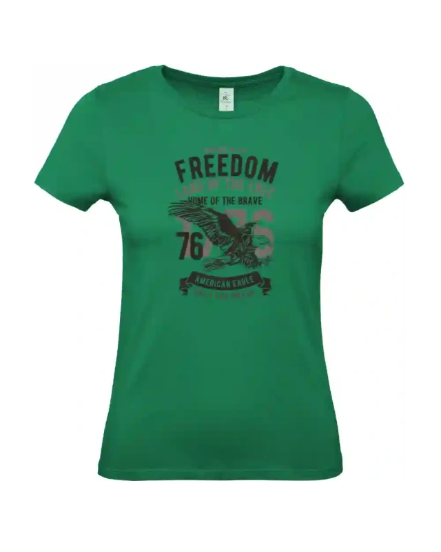 dámské kelly zelené tričko Welcome To The Freedom