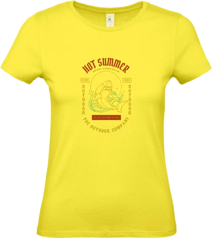 dámské citronové tričko Shark