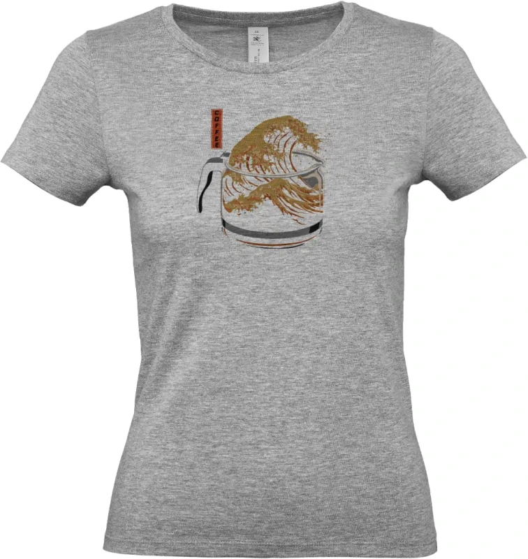 dámské sportovní šedé tričko Coffee