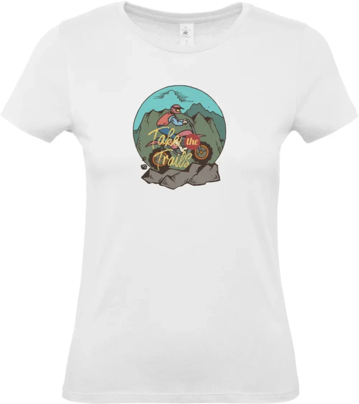 dámské bílé tričko Off Road Moto