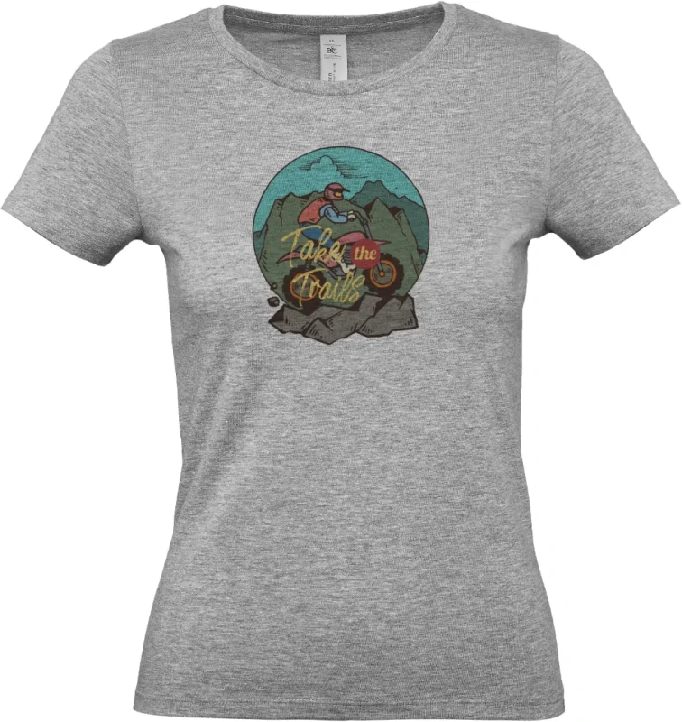 dámské sportovní šedé tričko Off Road Moto