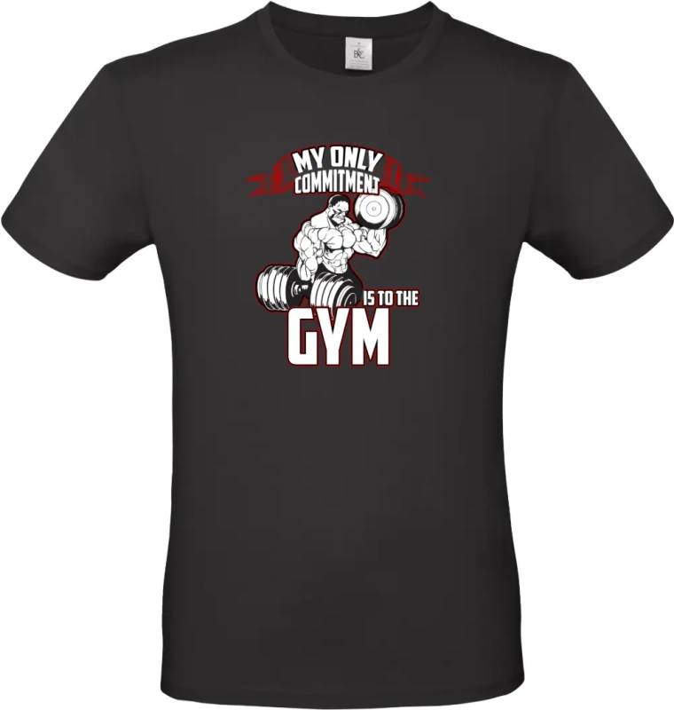 pánské černé tričko  My only commitment