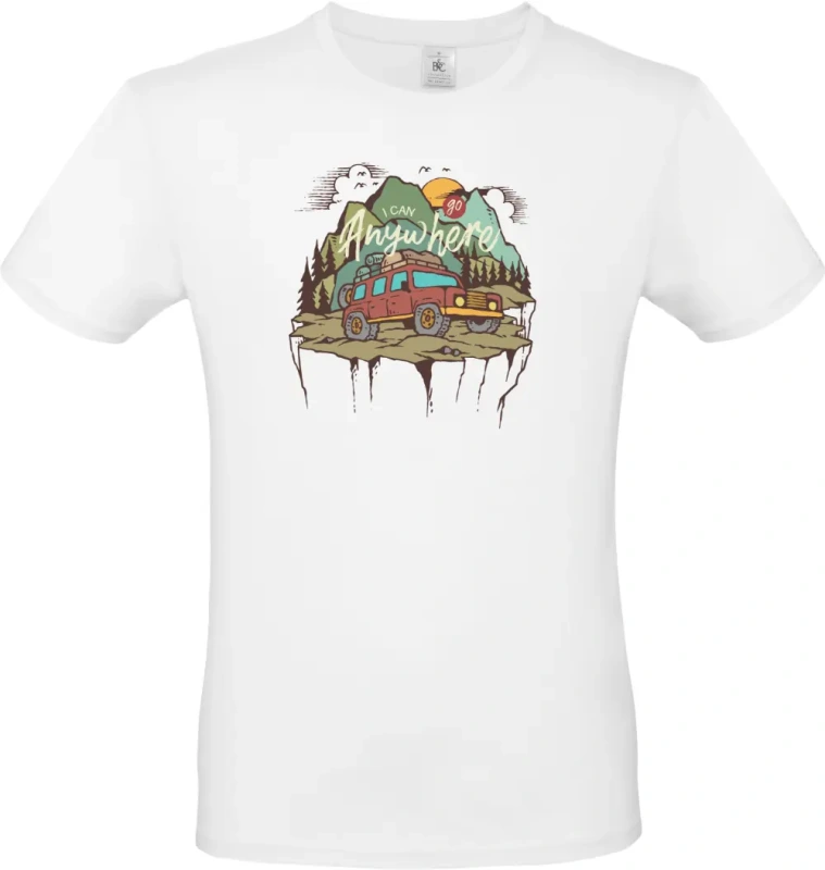 pánské bílé tričko Adventure