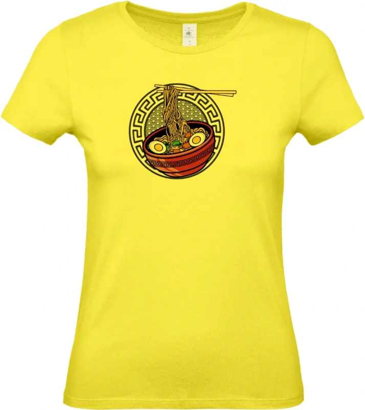 dámské citronové tričko No ramen no life