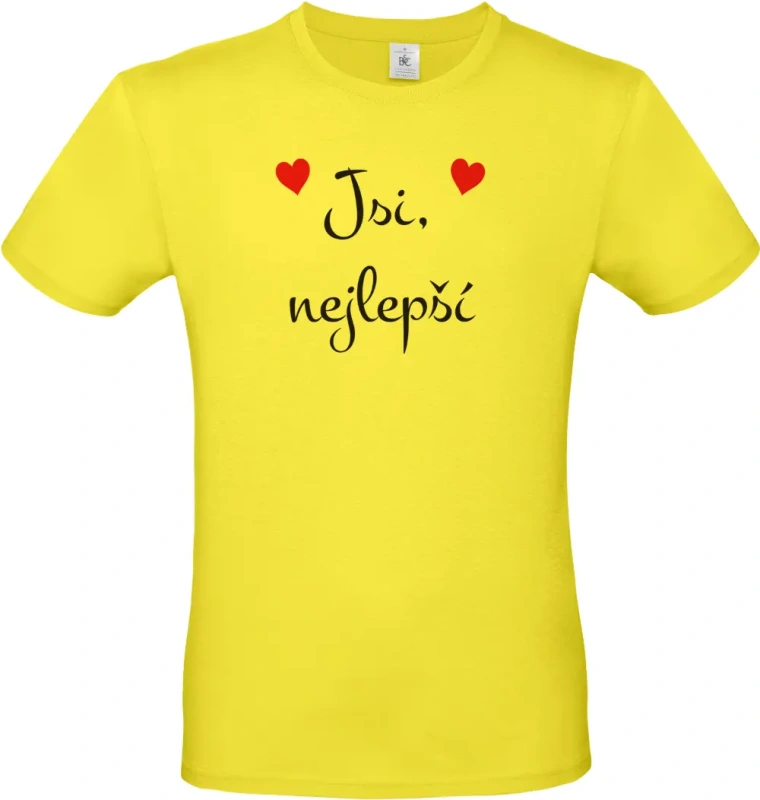 pánské citronové tričko Jsi nejlepší