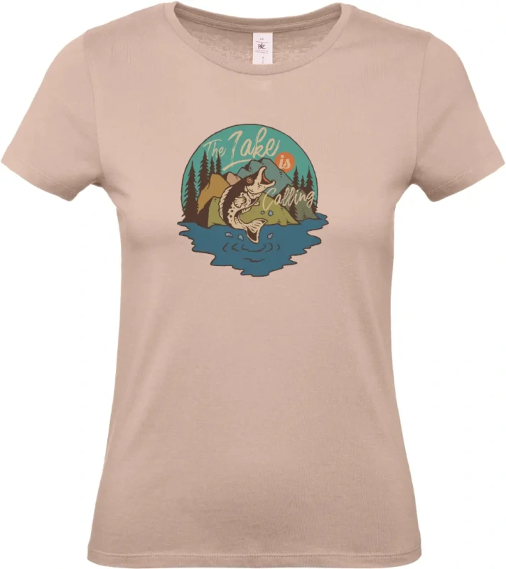 dámské světle ružové tričko Big Fish