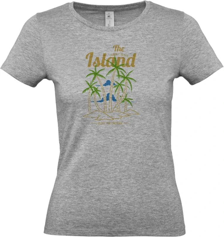 dámské sportovní šedé tričko Island