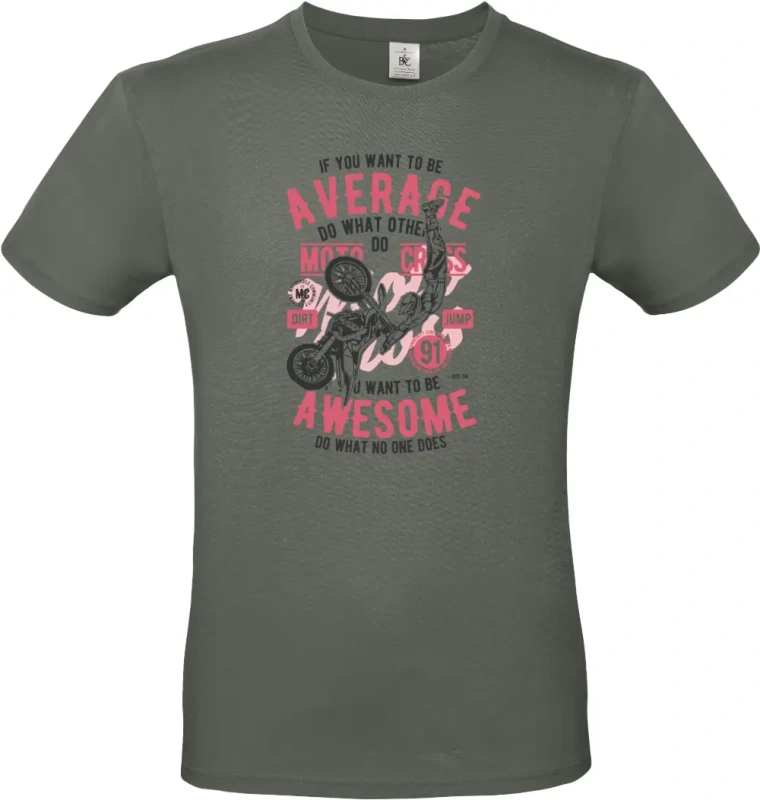 pánské khaki tričko Awesome Motocross