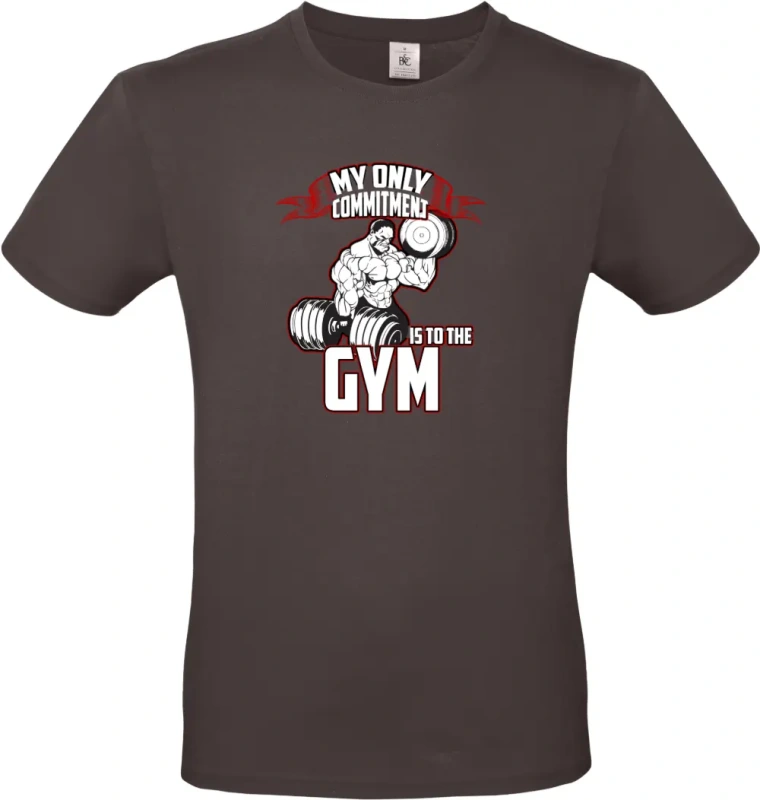 pánské hnedé tričko  My only commitment