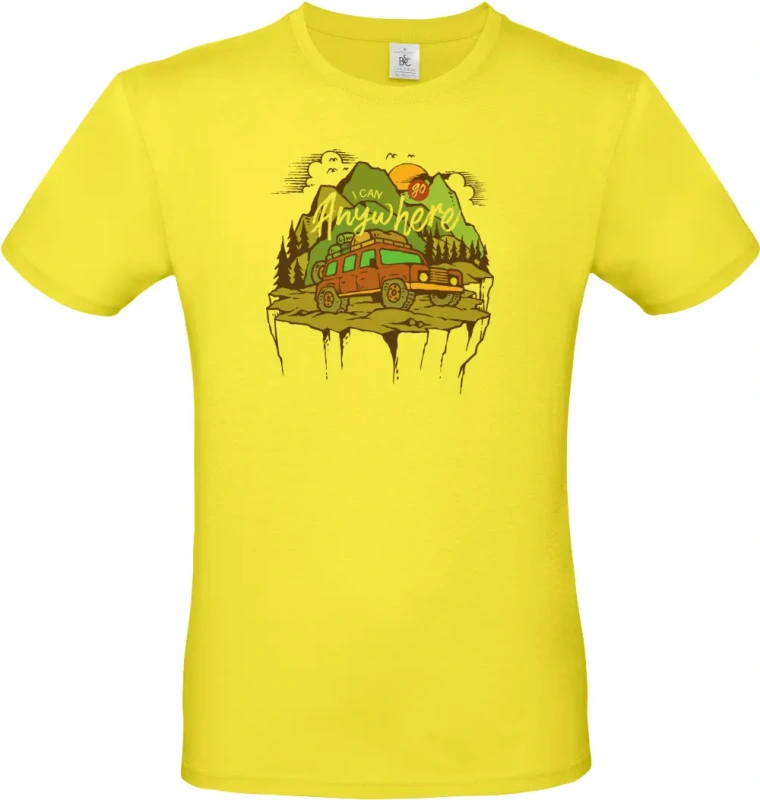 pánské citronové tričko Adventure