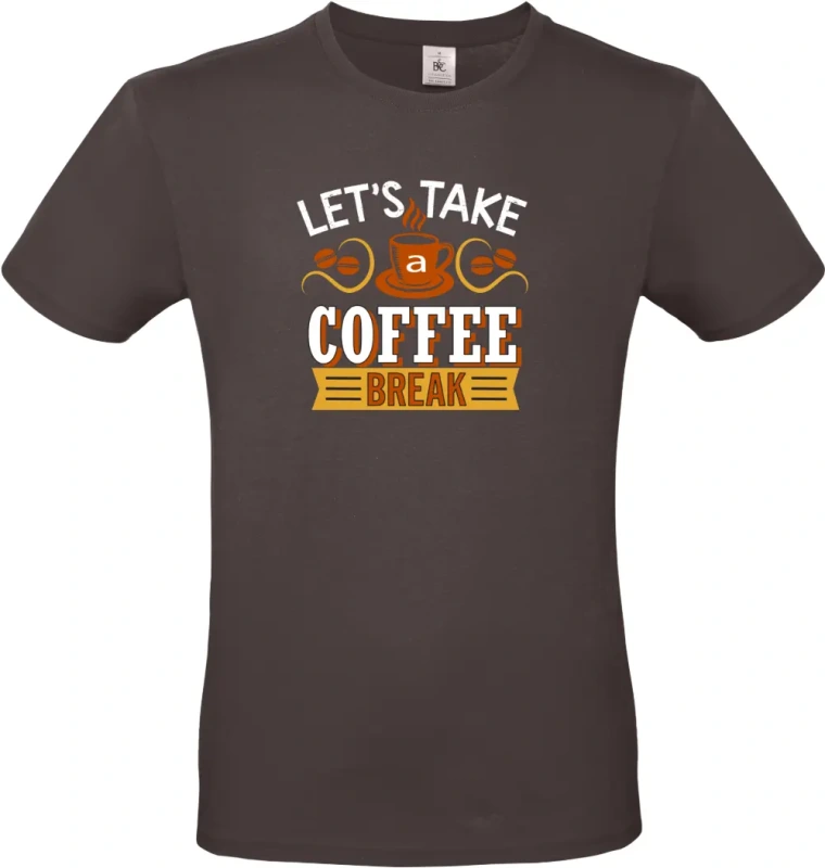 pánské hnedé tričko Break coffee