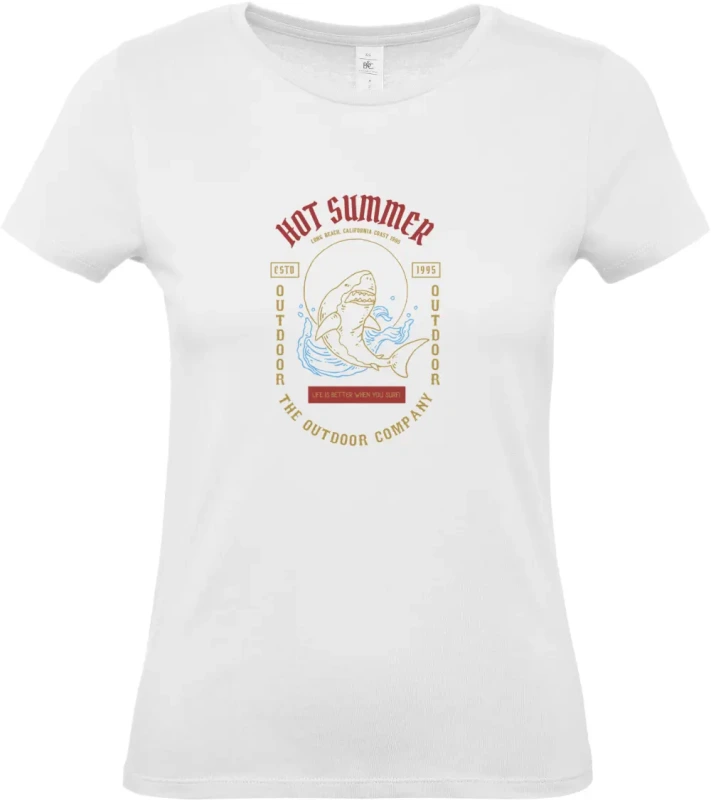 dámské bílé tričko Shark