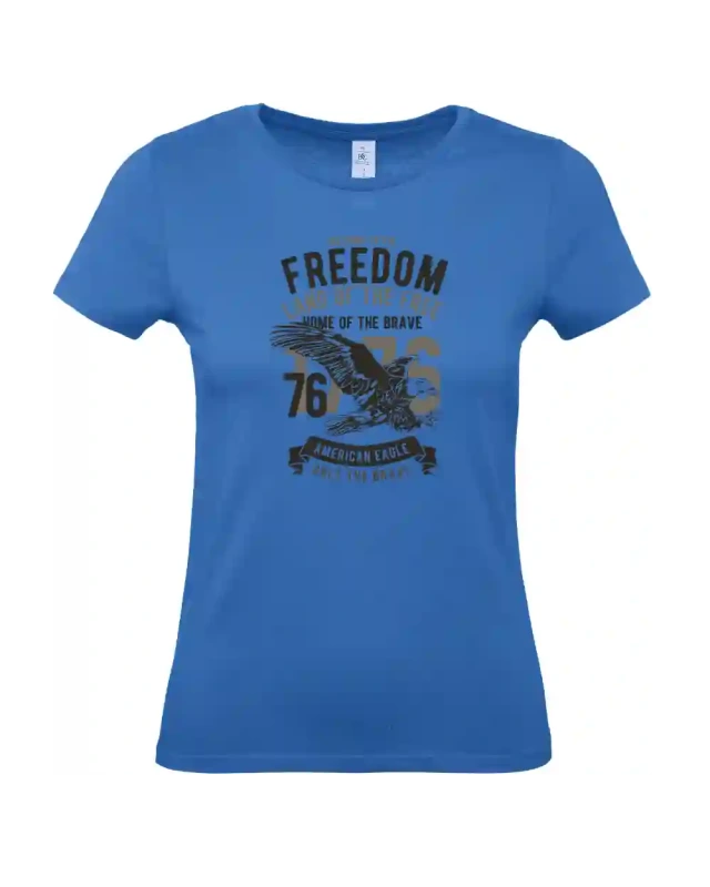 dámské azurová tričko Welcome To The Freedom